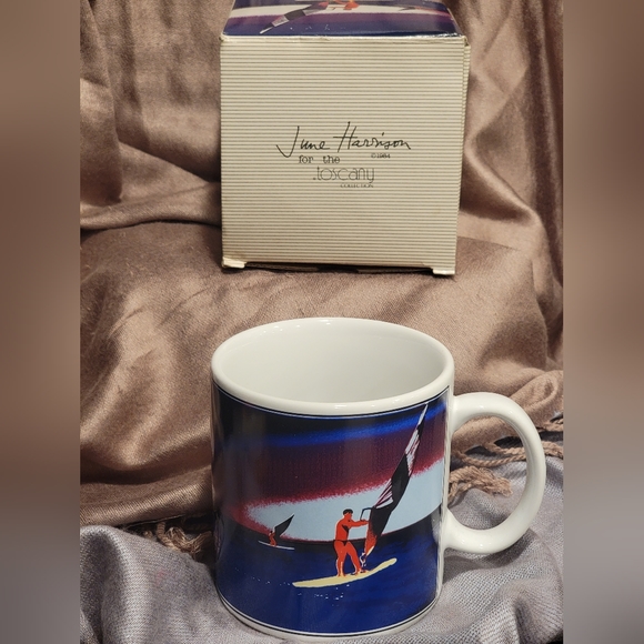 NEW in Box 1984 June Harrison "Catch the wind" Mug Toscany Collection - Picture 1 of 12